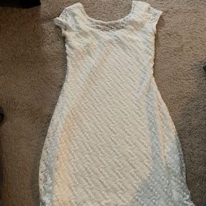 White lace dress